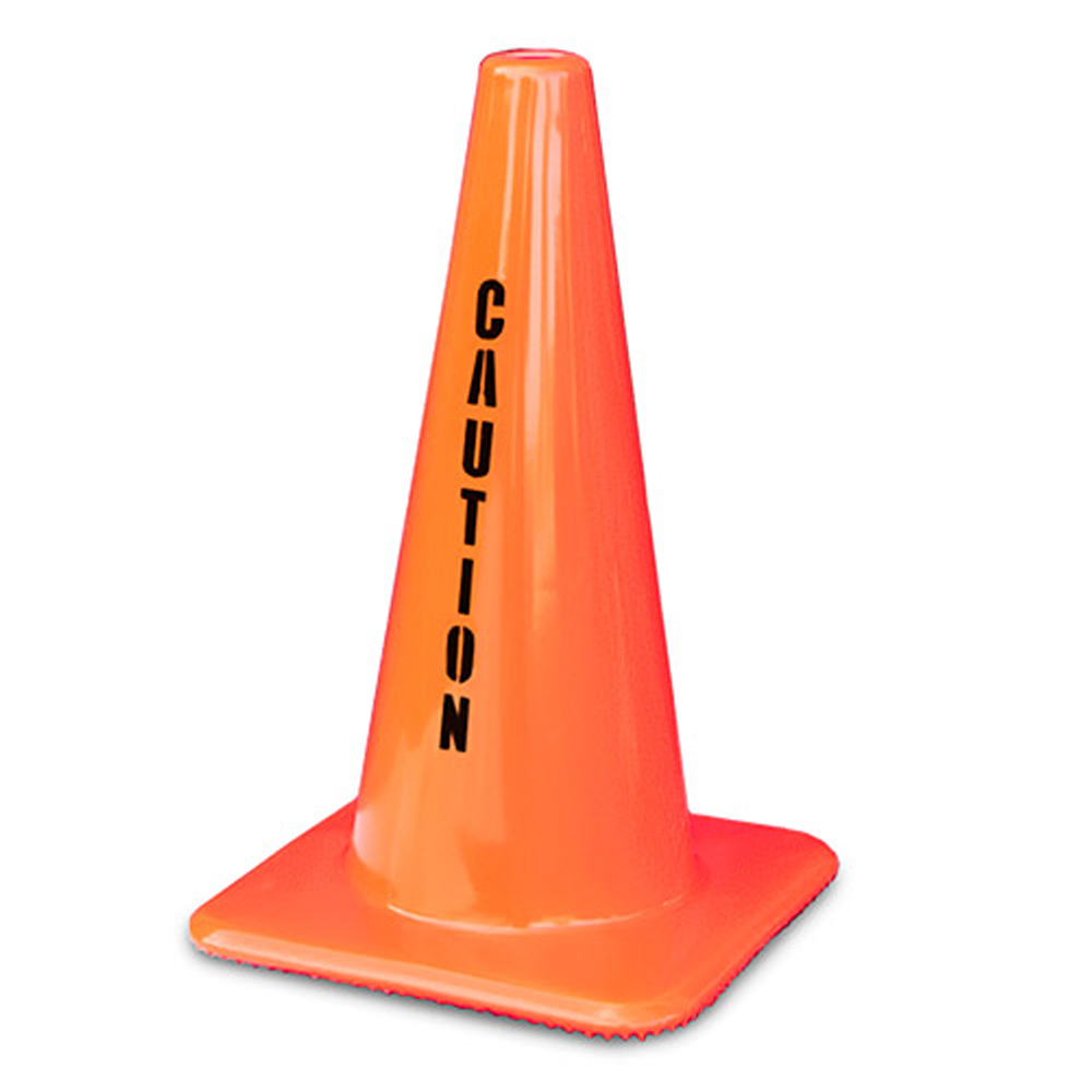 1850-L = 18 Inch Cone With Caution Stencil Lakeside Plastics