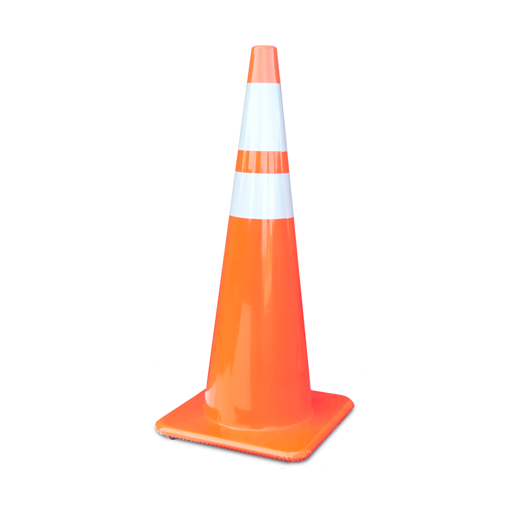 3650-10 MM = 36 Inch Traffic Cone With 6 And 4 Inch 3M Collar Lakeside Plastics